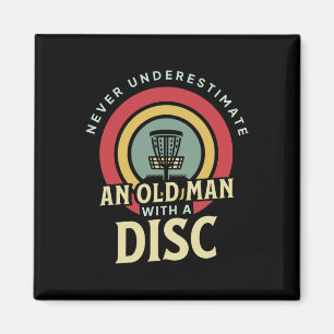 Retired Disc Golf Grandpa Magnet