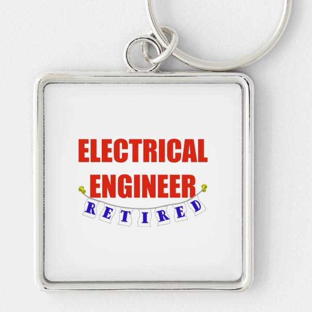 RETIRED ELECTRICAL ENGINEER KEYCHAIN (Front)