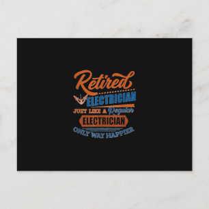 Retired Electrician - Electrician Gift Postcard