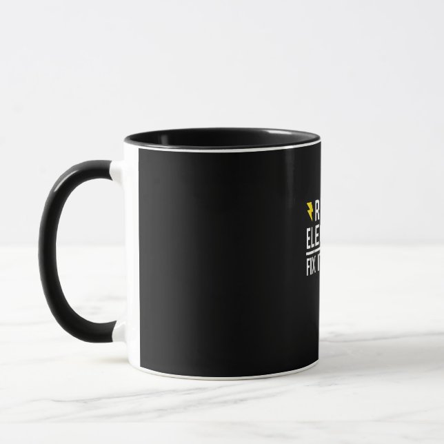 Retired Electrician Fix It Yourself  Funny Gift Mug (Left)