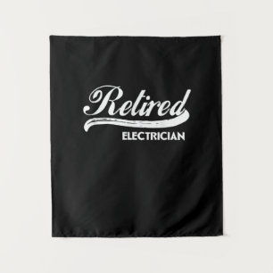Retired Electrician Funny Retirement Party Gift Tapestry