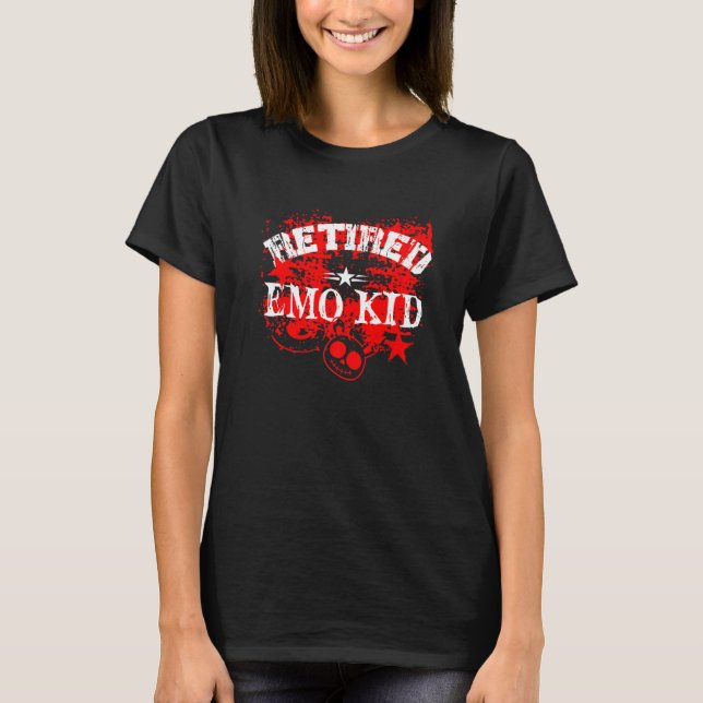 Retired Emo Kid  Emo Goth  1 T-Shirt (Front)