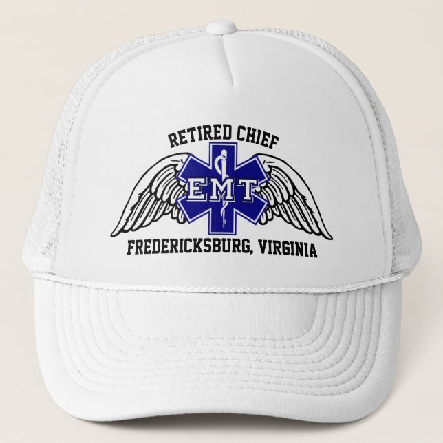 Retired EMT Customizable Hat (Front)