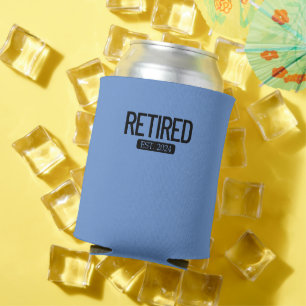 Retired Est. 2024 Work Retirement Funny Retirement Can Cooler