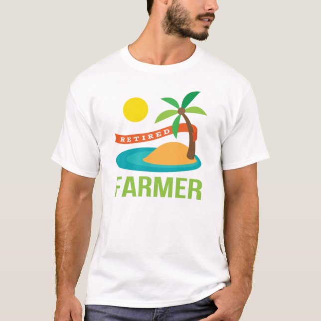 Retired Farmer Gift T-Shirt (Front)