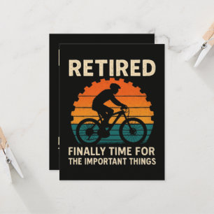 Retired Finally Time For The Important Things  Invitation