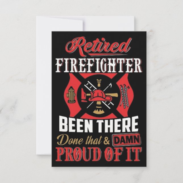 Retired Firefighter Card (Front)