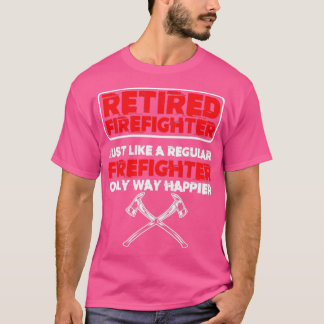 Retired Firefighter Fire Department Fireman Emerge T-Shirt