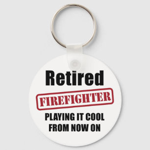 Retired Firefighter Keychain