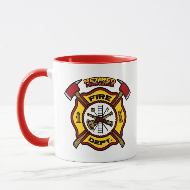 RETIRED FIREFIGHTER MUG (Left)
