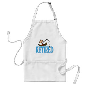 Retired Fisherman Graphic Standard Apron