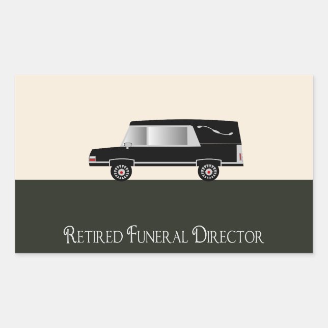 Retired Funeral Director Gifts Sticker (Front)