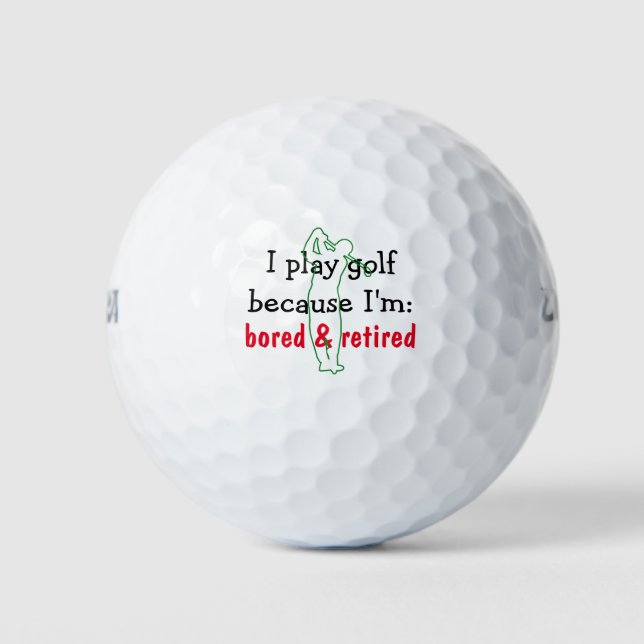 Retired Golf Gift Golf Balls (Front)