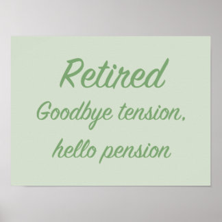 Retirement Posters | Zazzle Canada