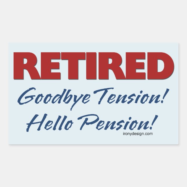 Retired: Goodbye Tension Quote Sticker (Front)