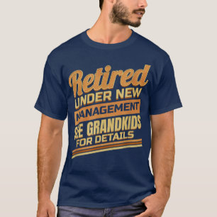 Retired Grandpa Grandma Funny Grandkids Farewell f T-Shirt