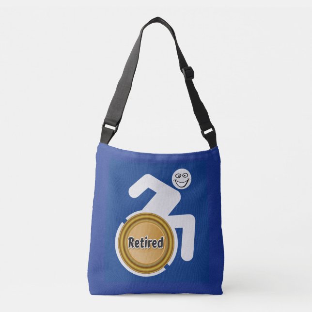 Retired Handicapped Crossbody Bag (Front)