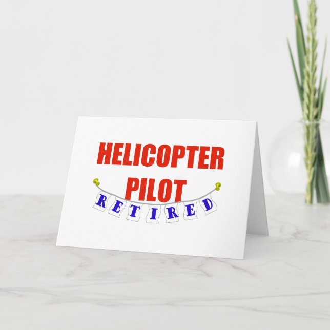 RETIRED HELICOPTER PILOT CARD (Front)