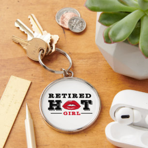 Retired Hot Girl Keychain