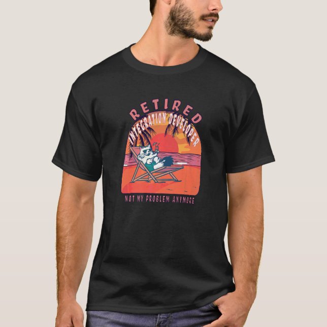Retired Integration Developer  Vintage Retirement T-Shirt (Front)