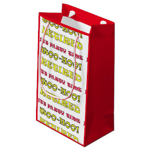 Retired It's Party Time Small Gift Bag