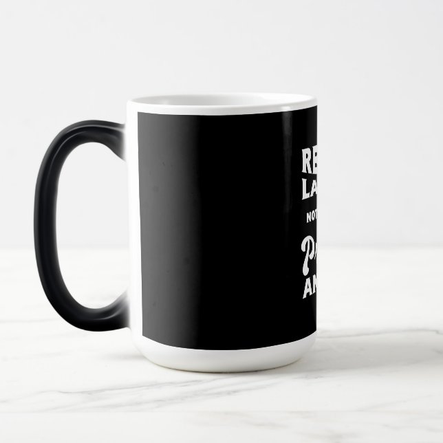 Retired Lawyer Not My Problem Magic Mug (Left)
