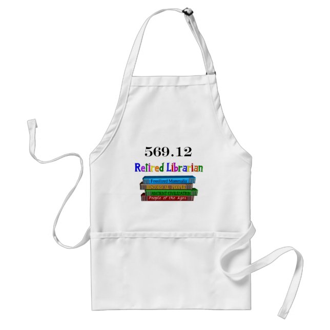 Retired Librarian 569.0 (Dewey Decimal System) Standard Apron (Front)