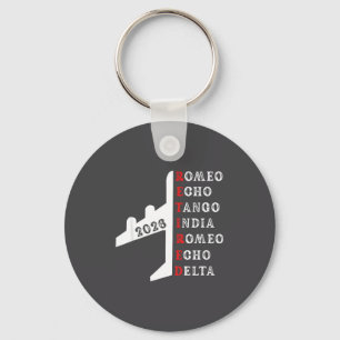 Retired Lot 2026 Phonetic Alphabet Retirement Gift Keychain