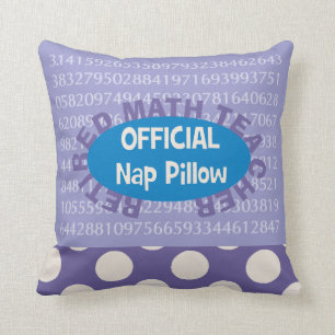 Retired Math Teacher "Nap Pillow" 20" X 20" Throw Pillow