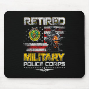 Retired Military Lice Veterans Day Patriotic Memor Mouse Pad