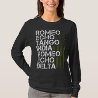 RETIRED Military Men Women Phonetic Alphabet Retir