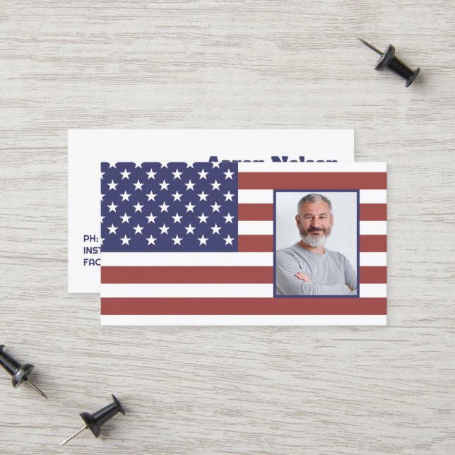 Retired Military Photo Calling Card (Front/Back In Situ)