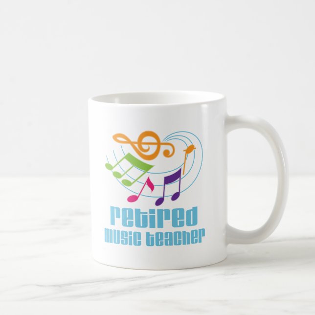 Retired Music Teacher Coffee Mug (Right)