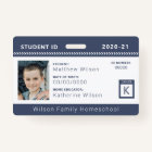 RETIRED Navy Chevron Homeschool Student ID
