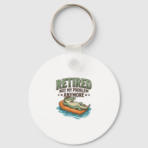 Retired Not My Problem Alligator Vacation Shirt_1 Keychain