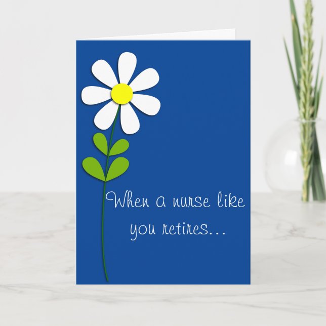 Retired Nurse  Card (Front)
