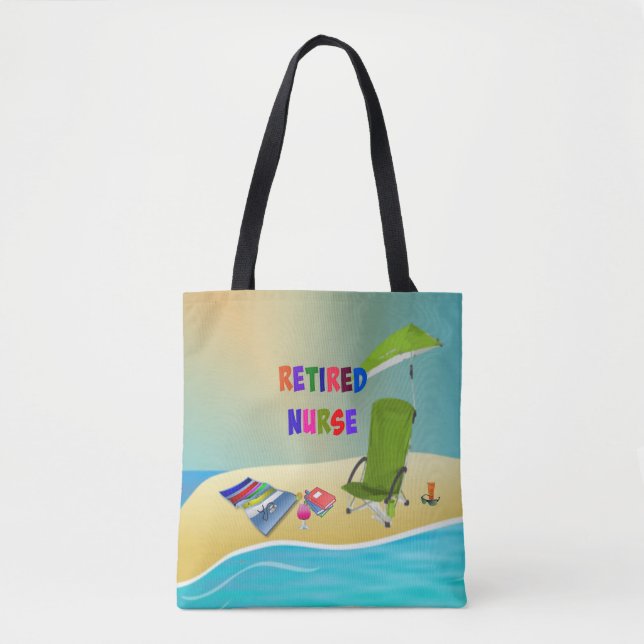 Retired Nurse, Fun in the Sun Tote Bag (Front)