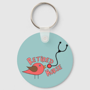 Retired Nurse Gifts Keychain