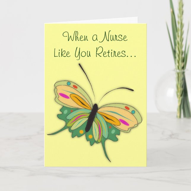 Retired Nurse Greeting Card (Front)
