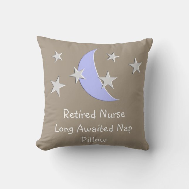 Retired Nurse Nap Pillow (Front)