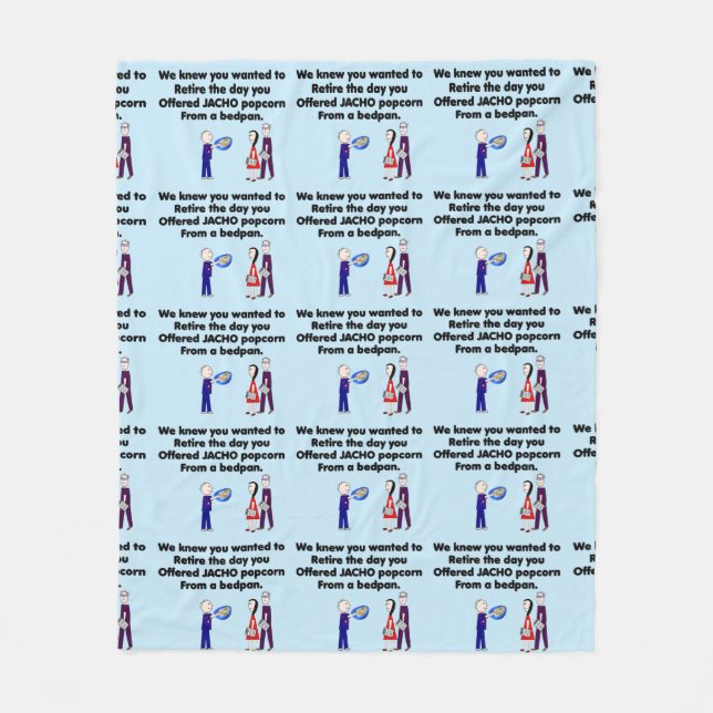 Retired Nurse Story Art JACHO   Fleece Blanket (Front)