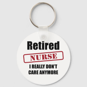 Retired Nurse (US spell) Keychain