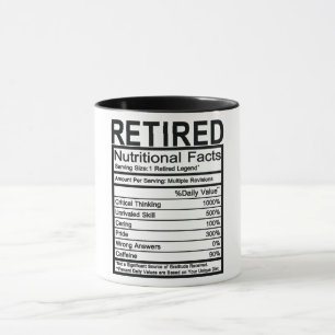 Retired Nutritional Facts Mug