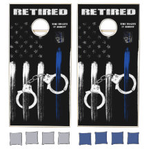 Retired Officer Give it Arrest Cornhole Set