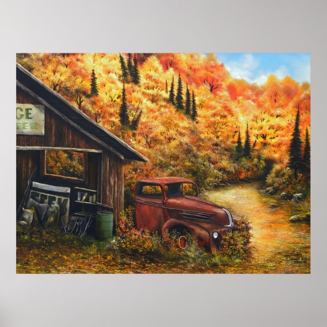 Retired Oil Painting Poster (Front)