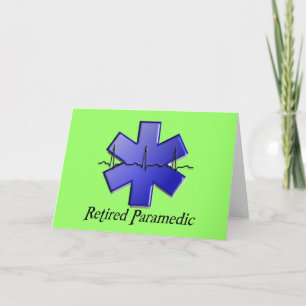 Retired Paramedic Gifts Card