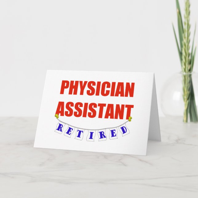 RETIRED PHYSICIAN ASSISTANT CARD (Front)