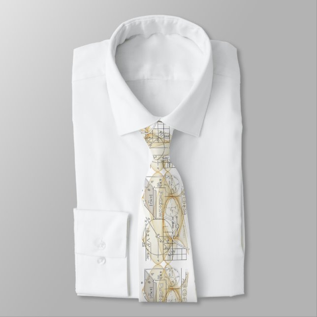 Retired Physics Teacher Equations Personalized Tie (Tied)