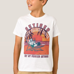 Retired Pizza Delivery Driver Funny Vintage Retire T-Shirt