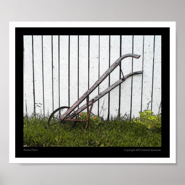 Retired plow poster (Front)